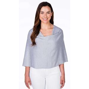 Paula&Chlo TradeWind Cashmere Blend Poncho Dress Topper - One Size